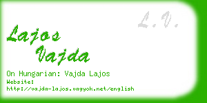 lajos vajda business card